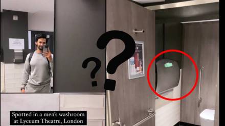marathi actor bhushan pradhan shared a video from a London washroom