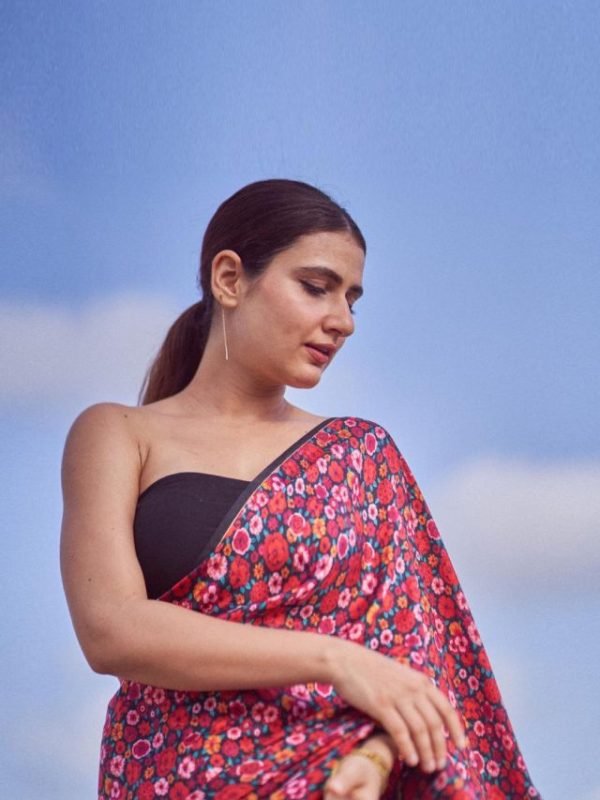 Fatima Sana Shaikh Floral Saree