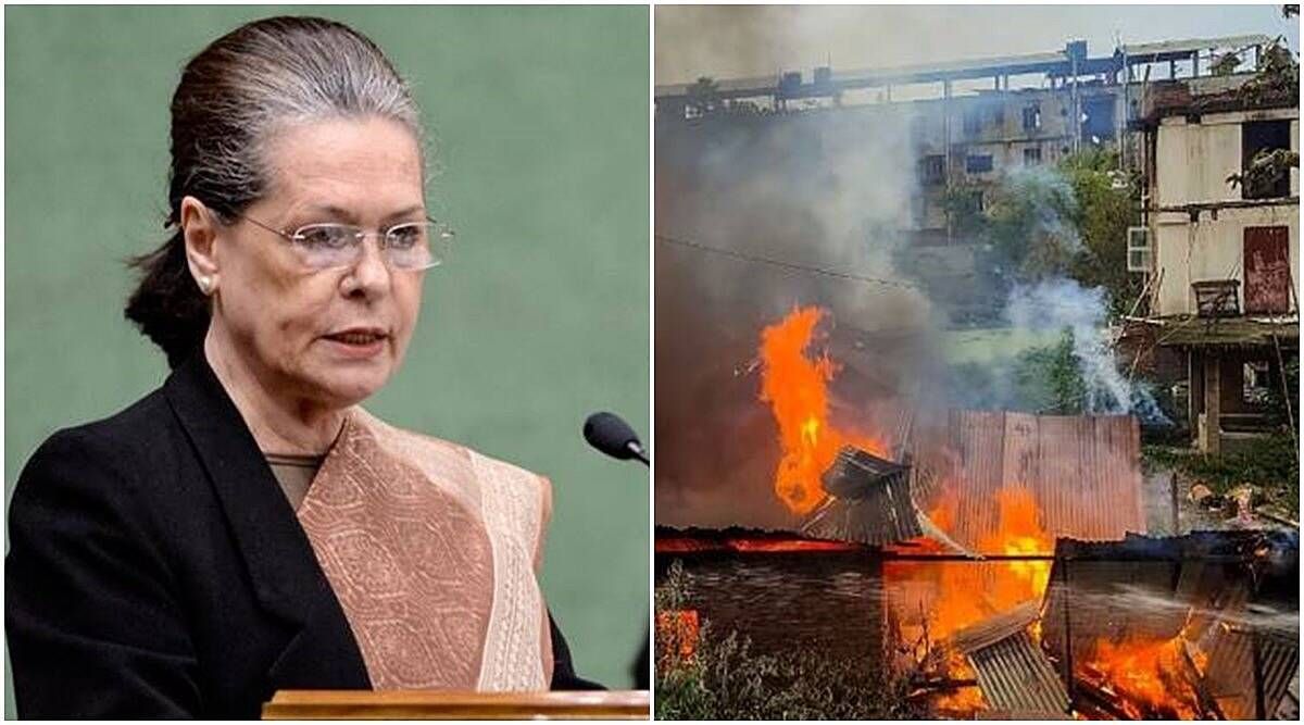 dv manipur violence sonia gandhi
