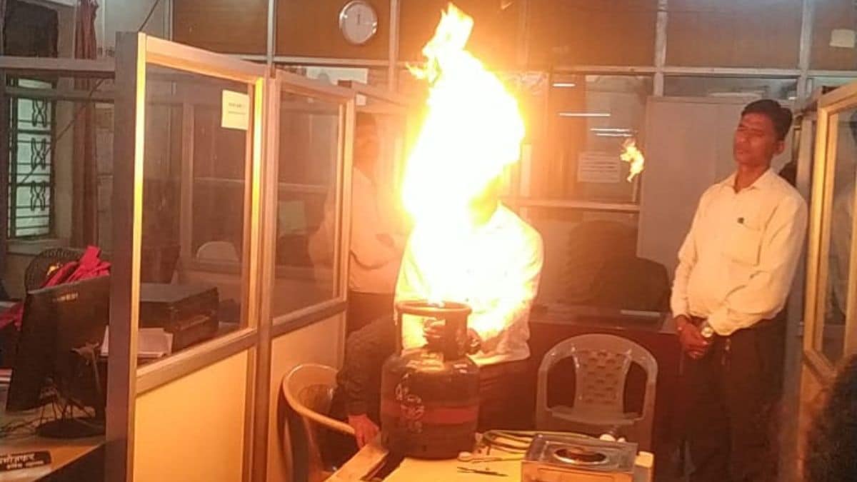 fire broke out in the closed office