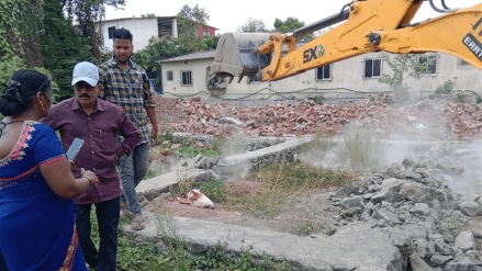 kalyan east illegal constructions nevali Naka area demolished