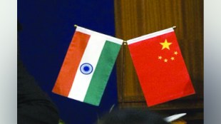 indian and china flag