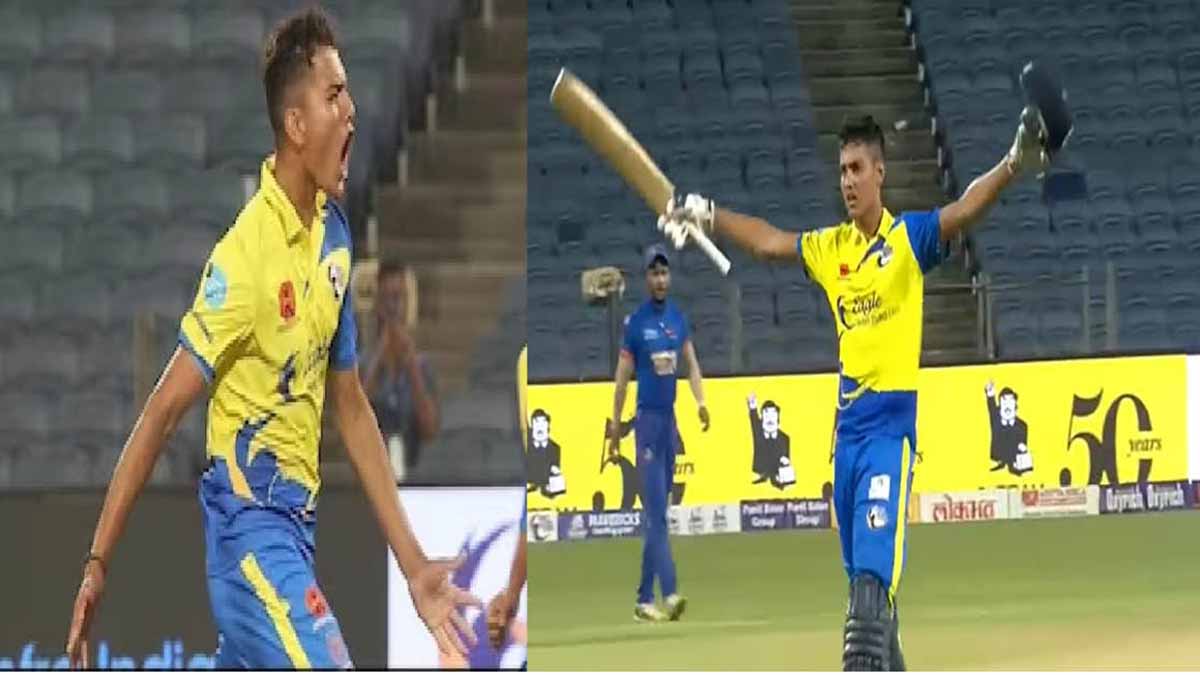 Arshin Kulkarni, who plays in the MPL and first scored a century for his team and then surprised everyone with his bowling performance