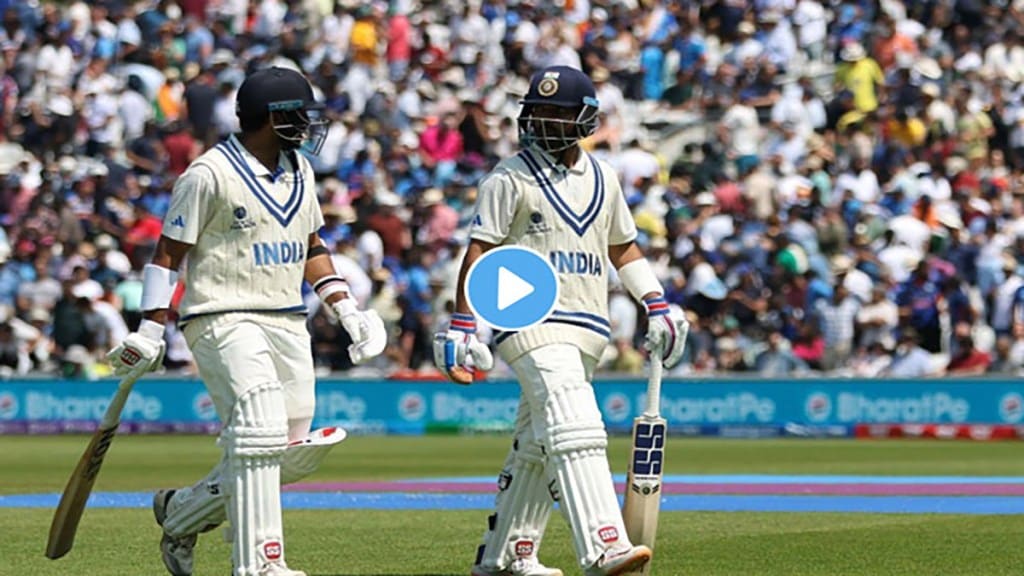 WTC Final: Ajinkya Rahane and Shardul Thakur were seen making plans in Marathi during the match video viral on social media