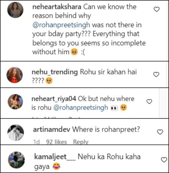 neha post comment