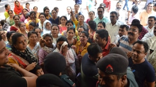 angry parents protested complained change school building nashik