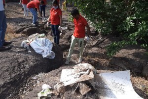 plastic collection in godavari river