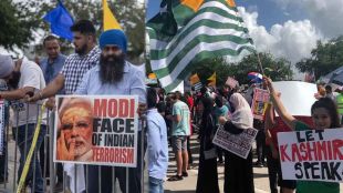 protest against pm narendra modi in america