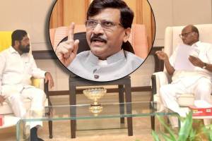 Shindes throne soon Sanjay Rauts reaction to Chief Minister and Pawars meeting Said Politics in Maharashtra