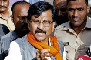 sanjay raut spit on camera