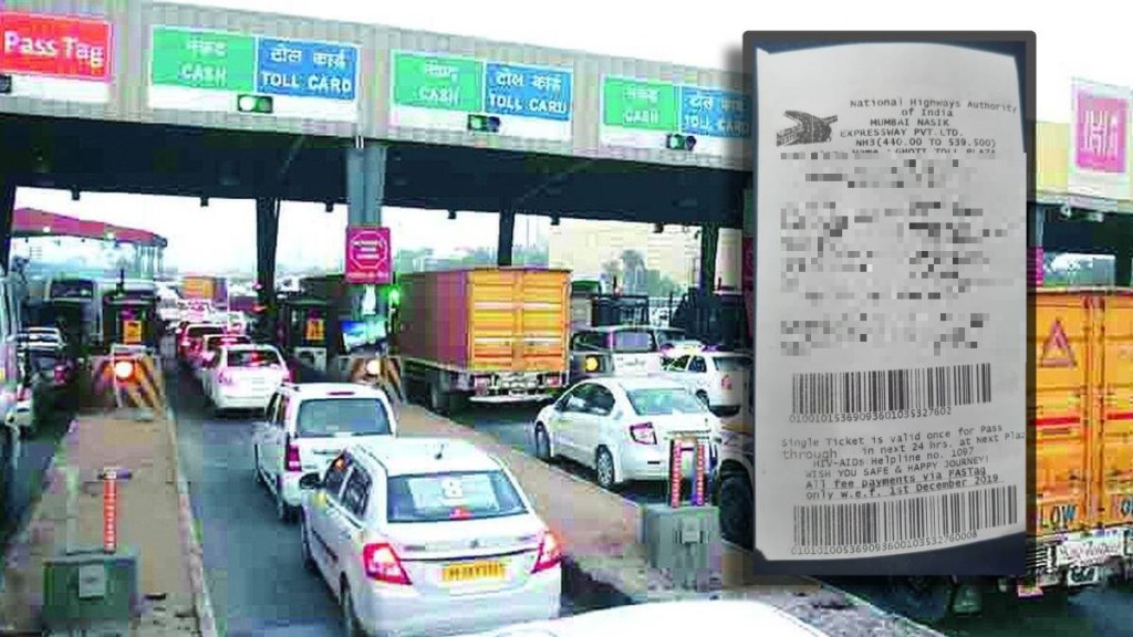 nhat Highway toll tax receipt