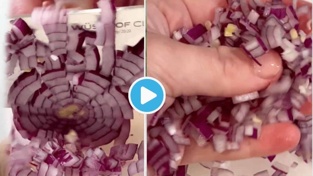 Video 30 seconds Kitchen Jugaad to Cut Onions Without Crying And Hurting Eyes These Viral Hack Is Life Saving Watch