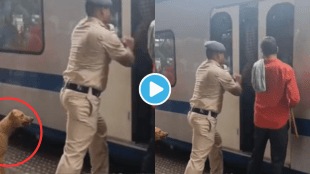 Mumbai Trains Running AC Local Huge Rush Shocks Dog On The Platform People are Crowded Like Objects Video by Sad Mumbaikar