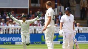 Alex Carey reacts to Jonny Bairstow's controversial wicket