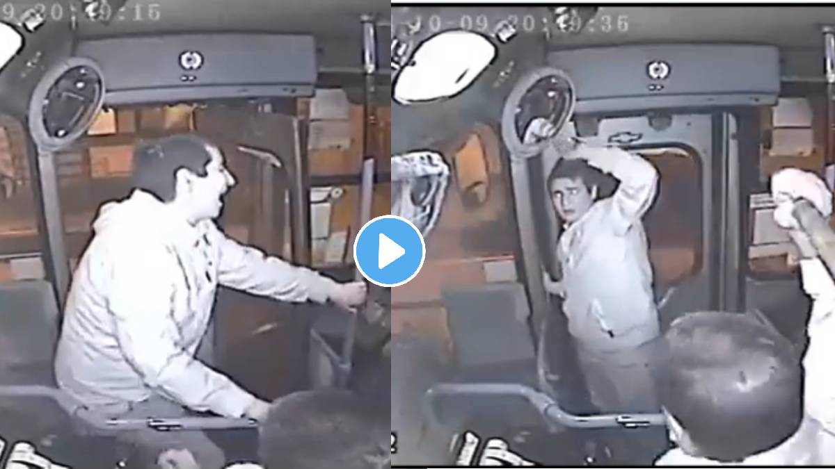 Guy attempts to steal a woman's purse on the bus and fails miserably video viral on social media
