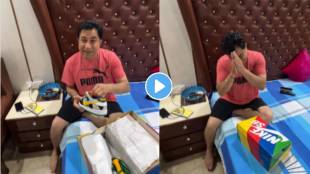 Dad reaction to rs 4 lakh shoes leave people in splits video viral on social media