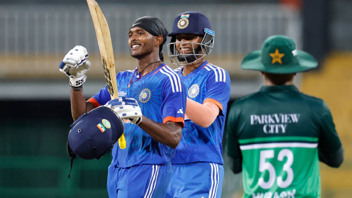 Sai Sudarshan's century against Pakistan