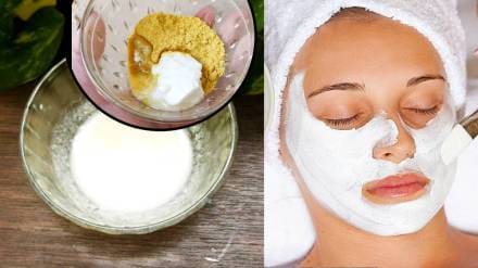 Detan Face With Curd: