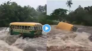 bus full of passengers flow in flood samoa video viral on social media video viral on social media