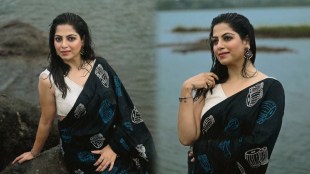 Smita Shewale Rain Saree Photoshoot