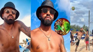 Hardik Pandya was seen playing football on the beach in West Indies photo viral on social media