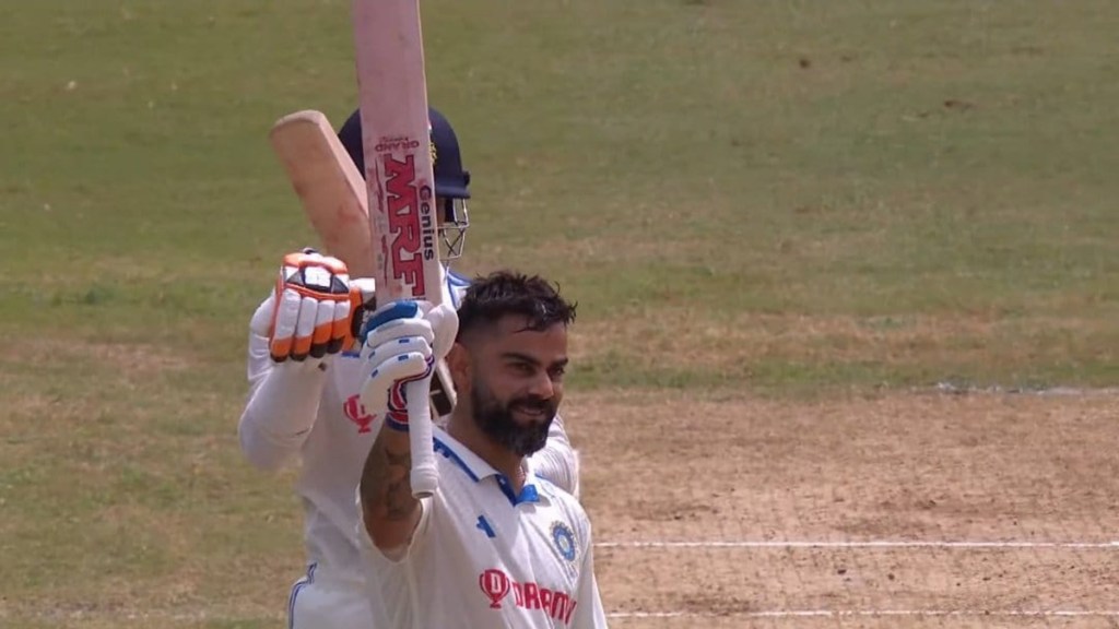 Team India's Virat Kohli scored a brilliant century in the second Test of the two-Test series between India and West Indies