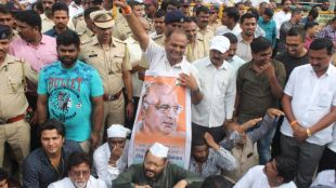 ajit pawar supporters occupied NCP Bhawan