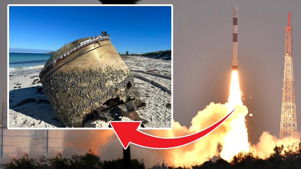Debris, ISRO, PSLV, launch, rocket, third stage, Jurien Bay, shore of Australian