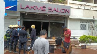 fire in hair salon