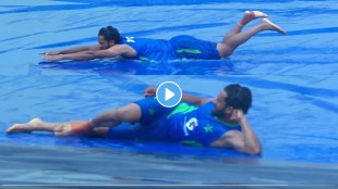 Pak player Hasan Ali was seen imitating Yuzvendra Chahal's iconic pose during PAK vs SL test watch video
