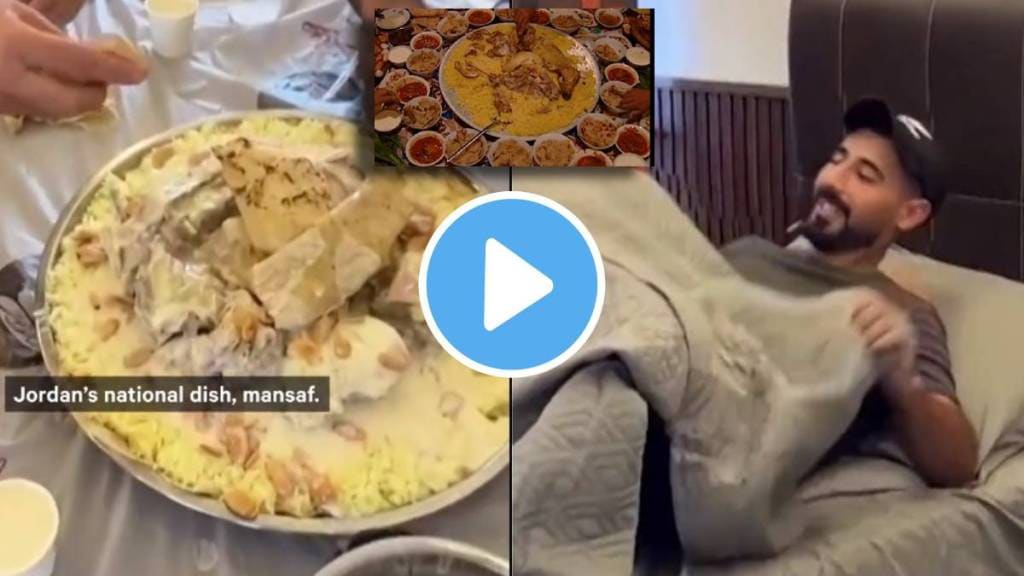 restaurant allows customers nap air conditioned rooms after eating special mansaf dish meal