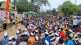hindutva organizations march collector s office in satara for support of sambhaji bhide