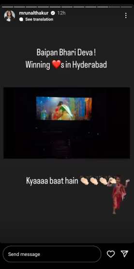mrunal thakur post 1