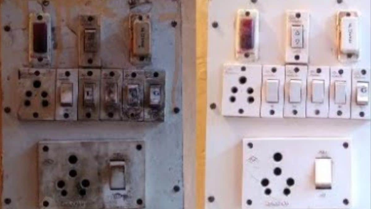 How To Clean Dirty Switch Board स्विच बोर्ड काळा पडला का? या ट्रिक