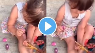 a makeup lover child girl applying nail polish on hens or chicken nails video goes viral
