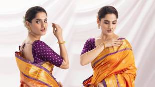 marathi actress Priya Bapat shared a beautiful photos wearing a saree
