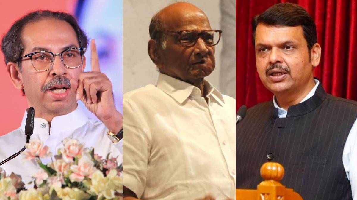 uddhav thackeay sharad pawar devendra fadnavis