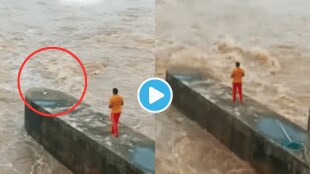 Cats Video Viral On Instagram Trapped In Death Scene Of Angry Sea Brave Man Goes With Net Saves Life Being Human