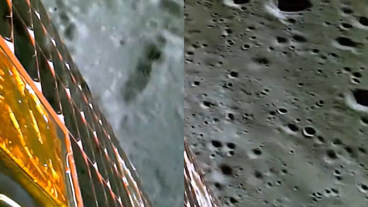 Chandrayaan-3 lander video