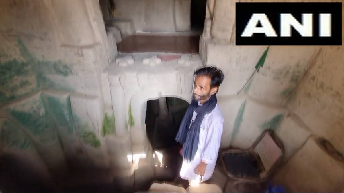 man builds two storey underground house in uttarpradesh