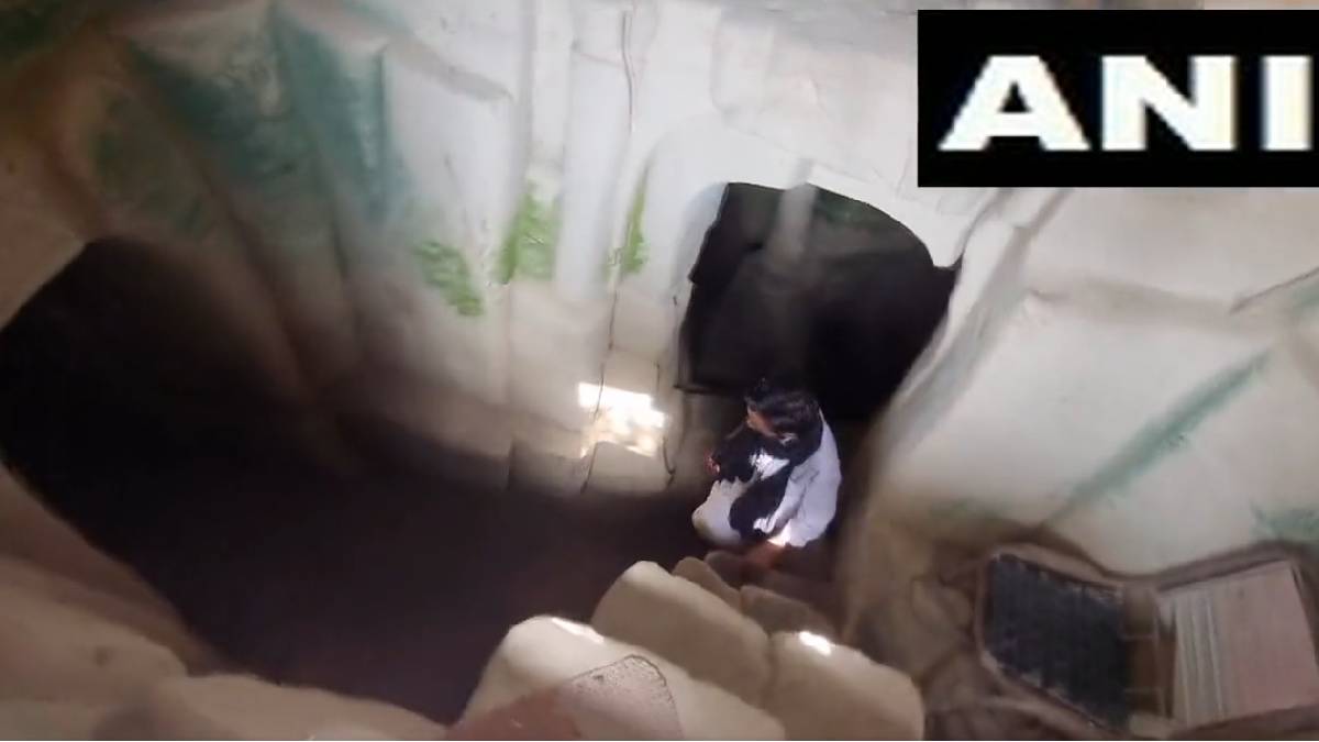 man builds two storey underground house in uttarpradesh