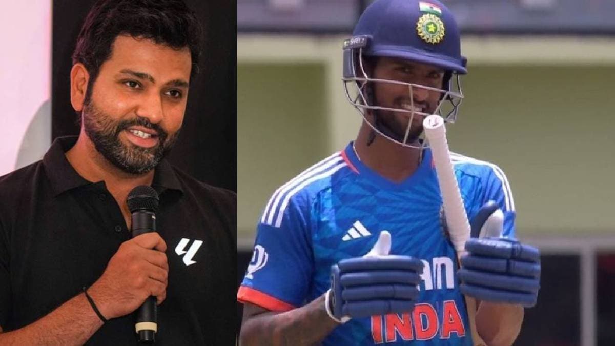 Rohit Sharma's reaction to Tilak Verma