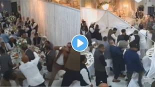 fighting between guests in marriage shocking video viral