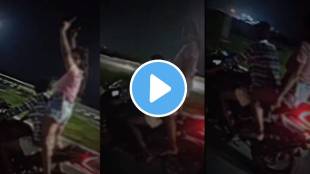 girl stand on the bike waved pistol patna marine drive video viral