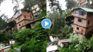 Several houses collapsed in Krishna Nagar area in Himachal Pradesh's Shimla after a landslide took place. Rescue operation underway himachal deid numbers video viral on social media
