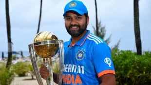 With the World Cup trophy in hand Rohit Sharma warns other teams Here we are again after 12 years and we will definitely win it