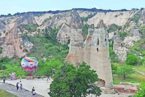 Sandstone in Mushroom Valley, Turkey