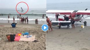 Plane Crash Into Sea Video