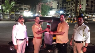 traffic police navi mumbai man got the bag back twenty minutes