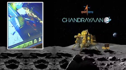 chandrayan pradyan rover click picture on moon